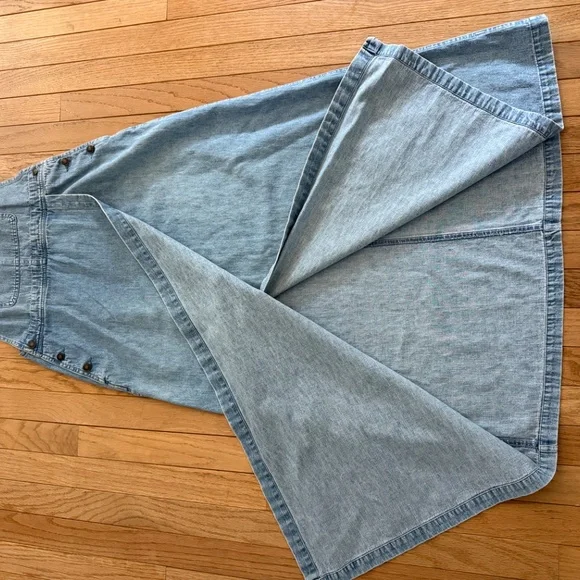 Denim Overall Maxi Dress Boston Proper - Picture 4 of 6